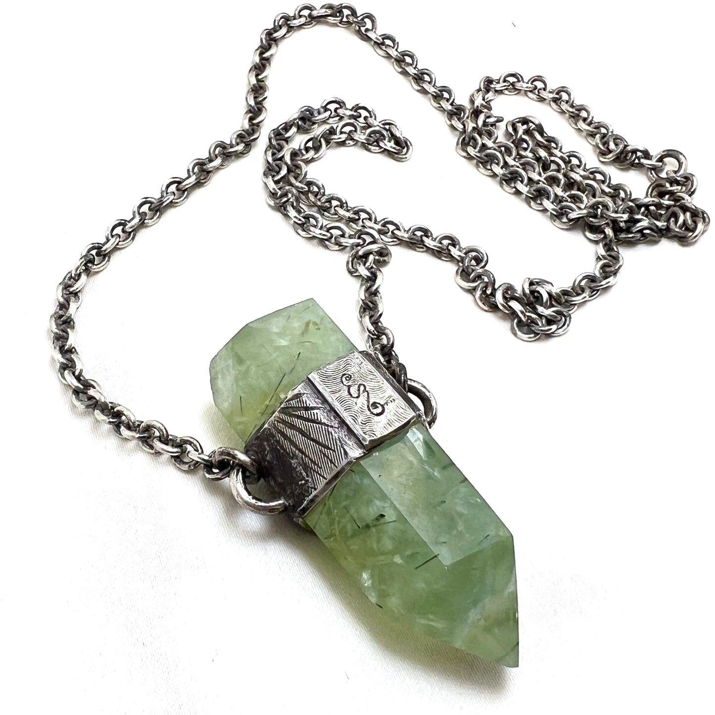Prehnite Portal Talisman Necklace