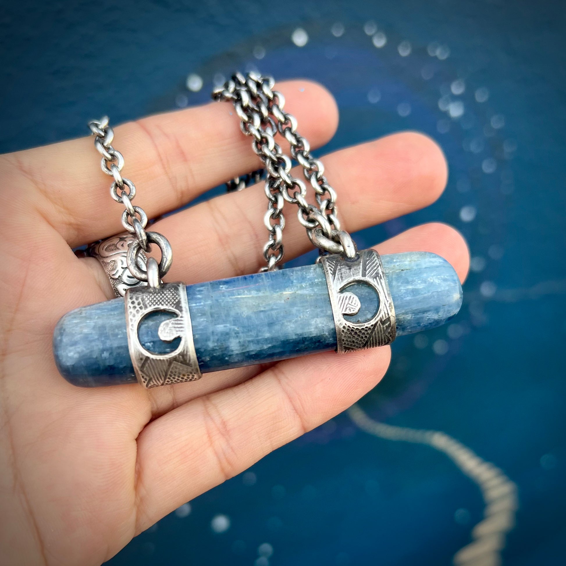 Blue Kyanite Horizon Talisman Necklace – Emily Rose Magic