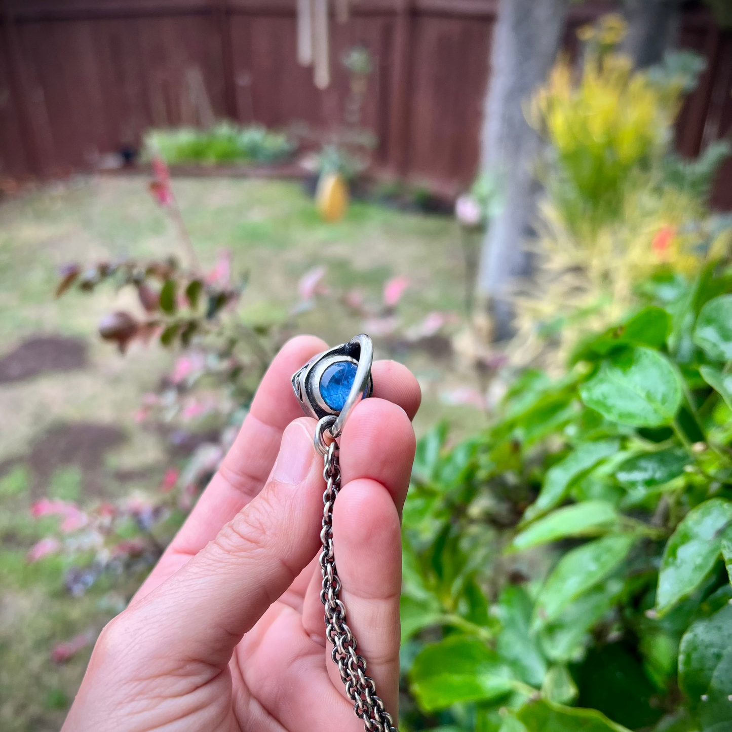 Blue Topaz and Amethyst Talisman