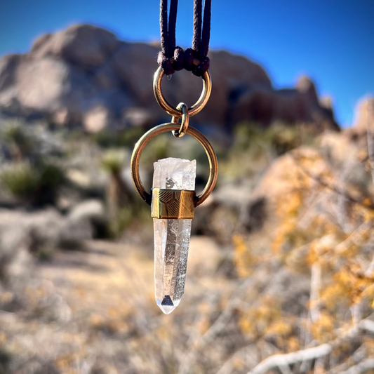 Starbrary Quartz Brass Talisman