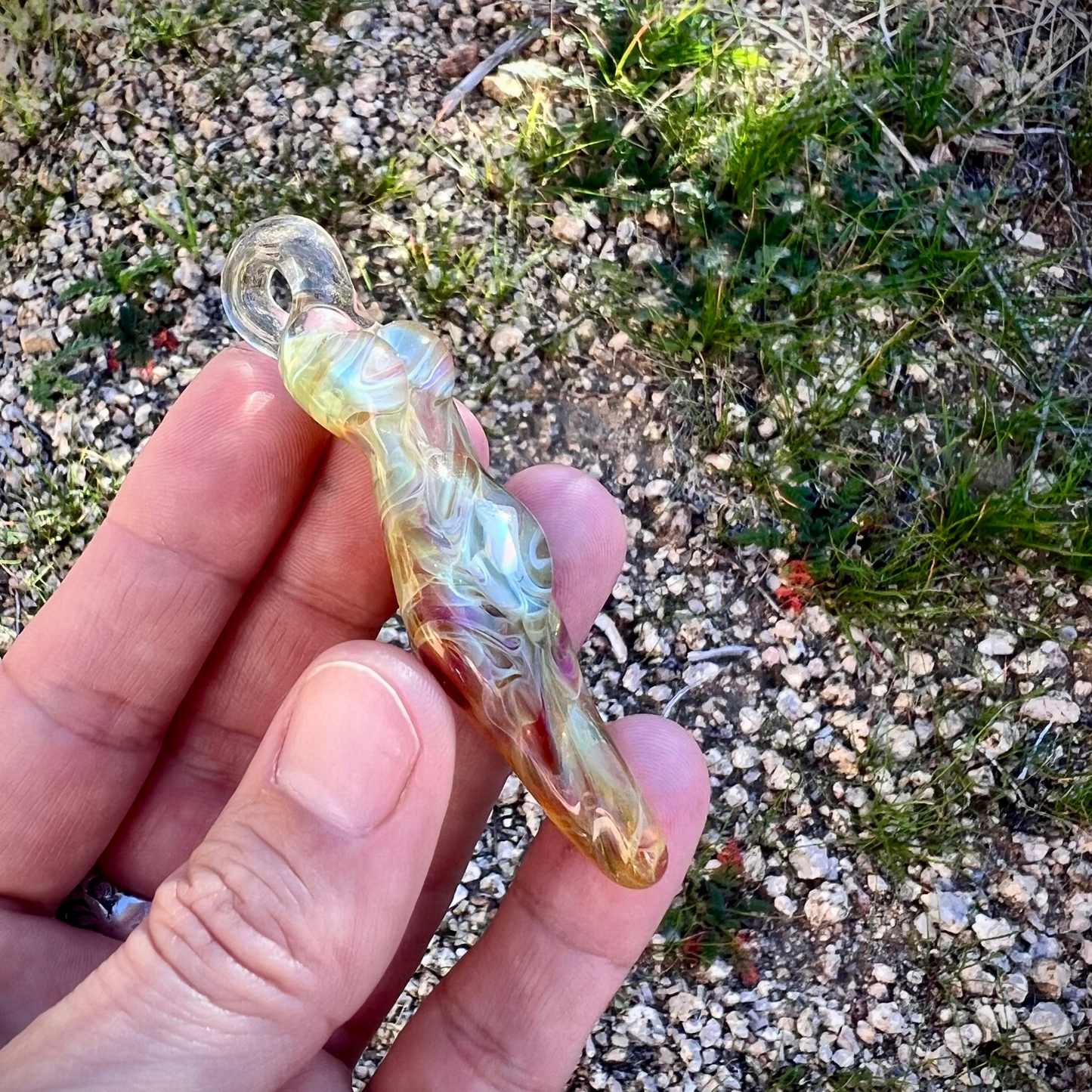 Goddess Pendant with Gilson Opal