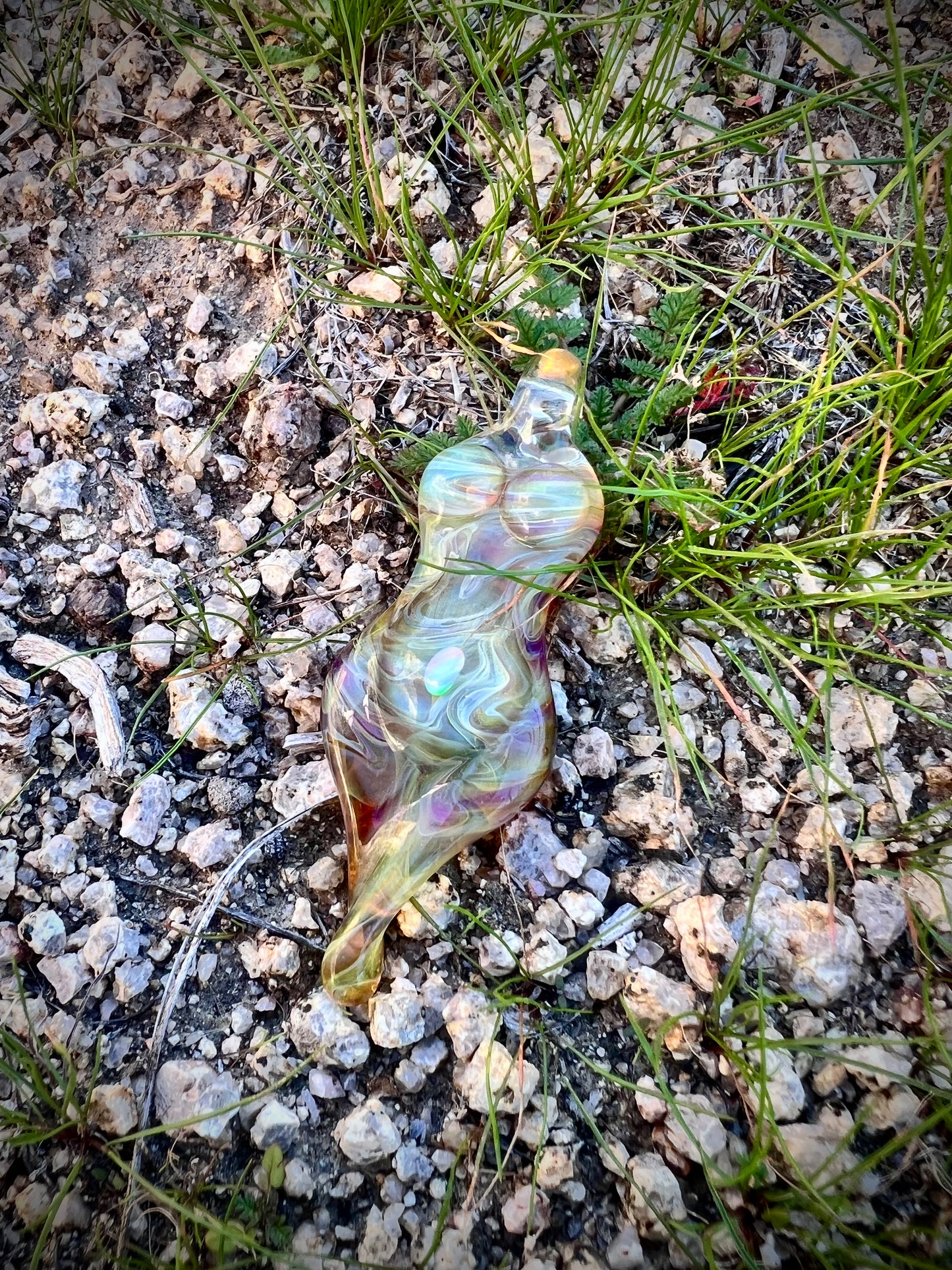 Goddess Pendant with Gilson Opal